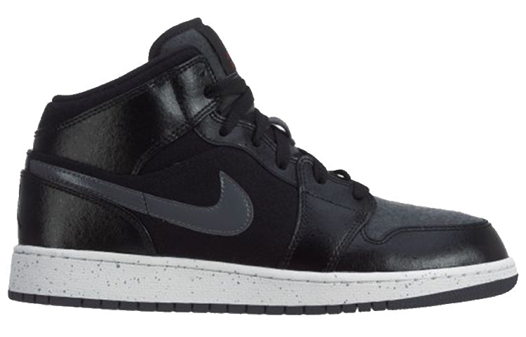 Air Jordan 1 Mid Prem BG Black 852548-002