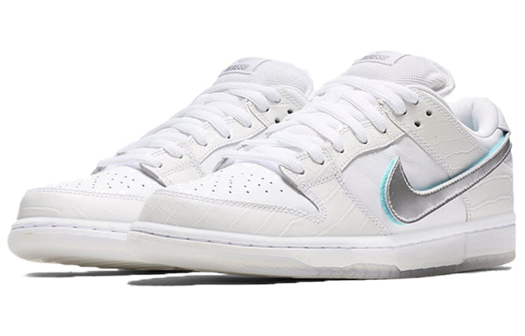 Nike SB Skateboard Dunk Low Pro OG QS Diamond - White BV1310-100 sneakmarks