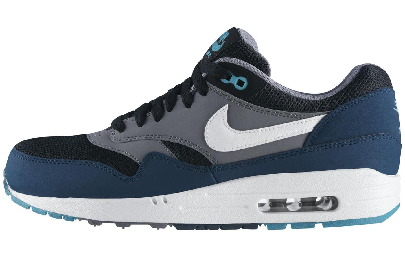 Air Max 1 Essential 'Midnight Turquoise' Black/White/Midnight Turquoise/Cool Grey 537383-013