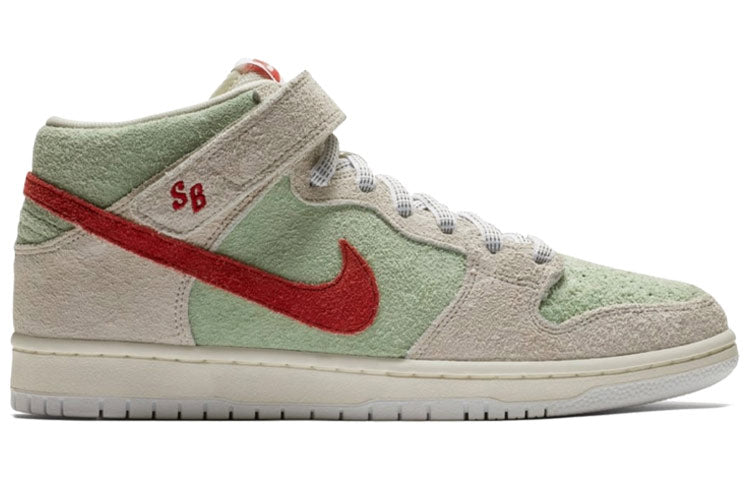 Nike SB Skateboard Dunk Mid Pro QS White Window AQ2207-163 sneakmarks