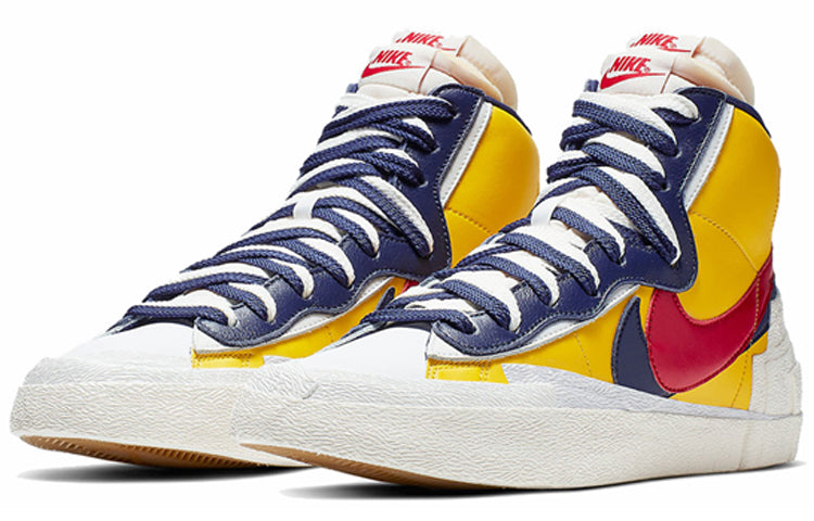 Nike Blazer Mid x Sacai Maize Navy BV0072-700 sneakmarks