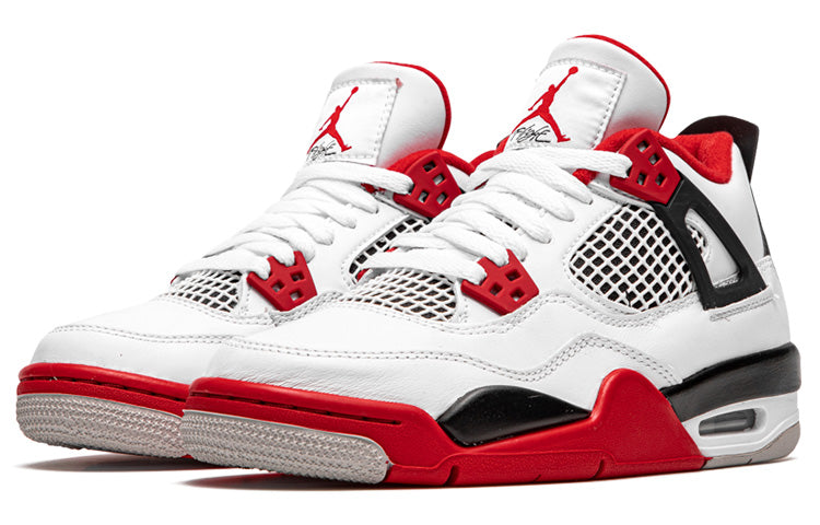 Air Jordan 4 Retro OG GS 'Fire Red' 2020 White/Black/Tech Grey/Fire Red 408452-160