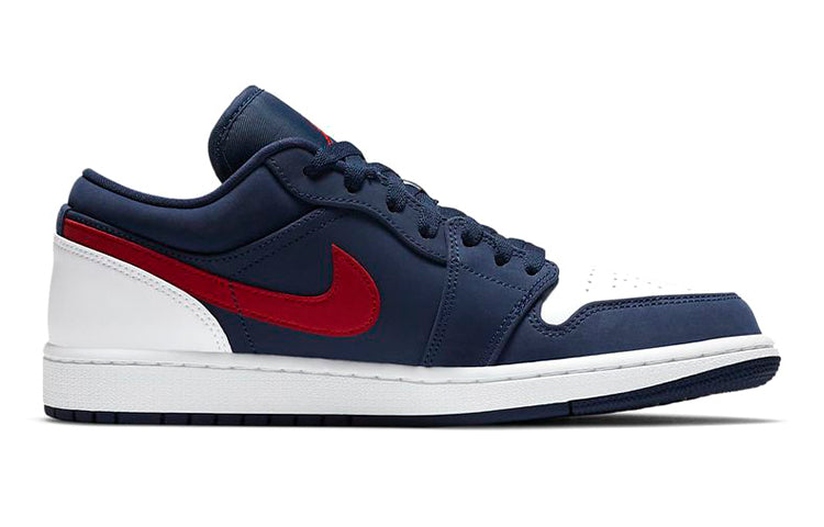 Air Jordan 1 Low GS 'USA' Midnight Navy/White/University Red CV9844-400