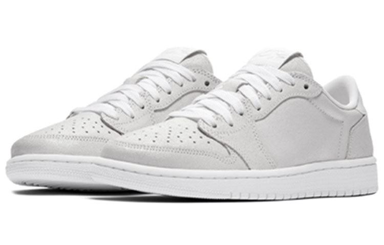 Womens WMNS Air Jordan 1 Low NS 'Triple White' White/White-Metallic Gold AH7232-100