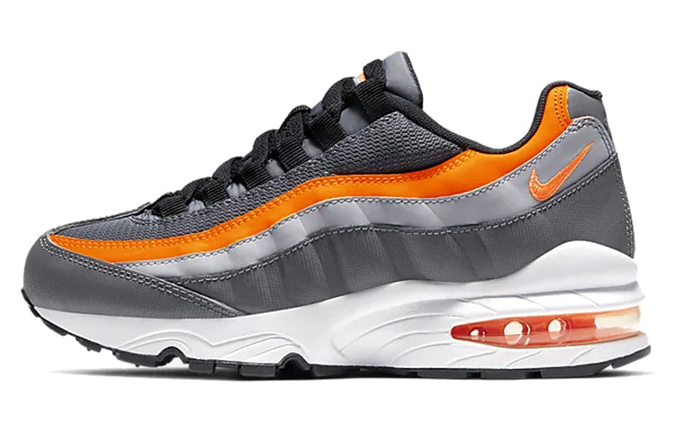 Nike Air Max 95 GS 'Grey Total Orange' Dark Grey/Black/Wolf Grey/Total Orange 905348-033 sneakmarks