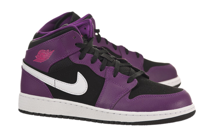 Air Jordan 1 Mid 'Bright Grape' (GS) 555112-028