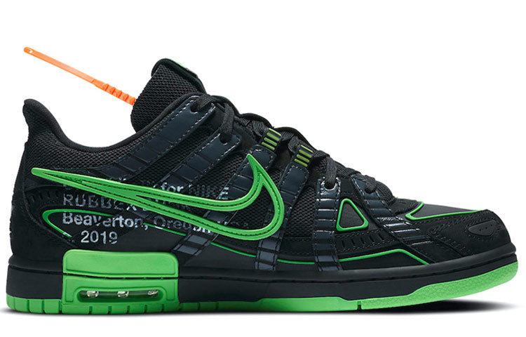 Nike Air Rubber Dunk x OFF-WHITE Green Strike CU6015-001 sneakmarks