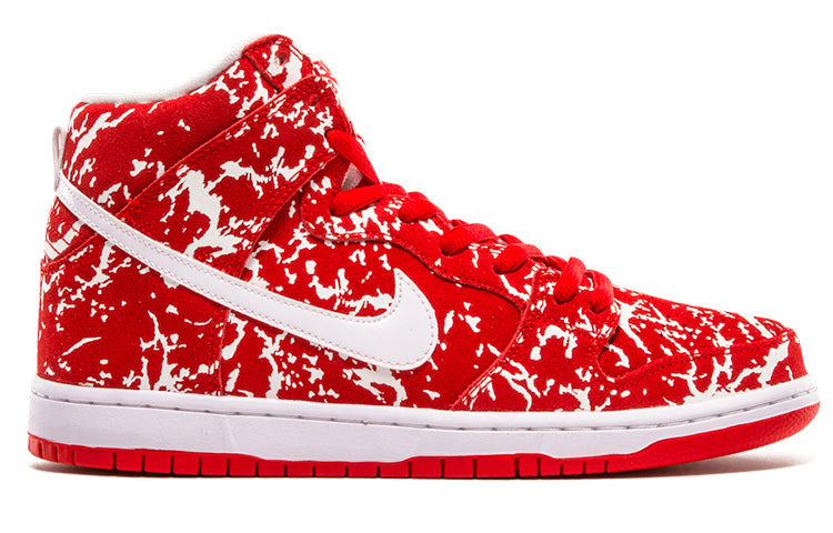 Nike SB Skateboard Dunk High PRM 'Raw Meat' Challenge Red/Challenge Red/White/White 313171-616 sneakmarks