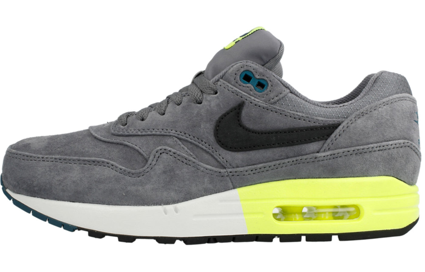 Nike Air Max 1 Premium 'Cool Grey Volt' Cool Grey/Black Pine/Volt/White 512033-007