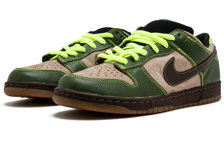 Nike Dunk Low Pro SB Skateboard 'Jedi' Khaki/Baroque Brown-Safari 304292-222 sneakmarks