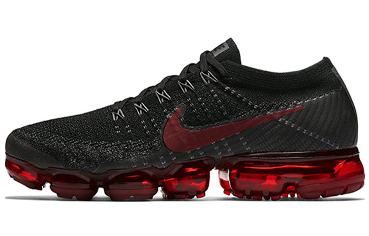 Nike Air VaporMax Flyknit Black Varsity Red 849558-013 KICKSOVER