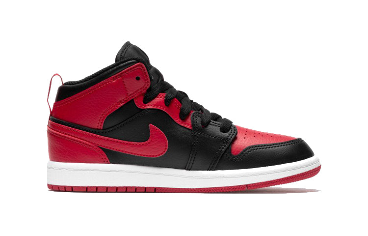 Air Jordan 1 Mid PS 'Banned' Black/University Red/Black/White 640734-074