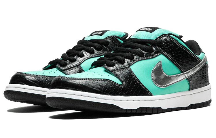 Nike Diamond Supply Co. x Dunk Low Pro SB Skateboard 'Tiffany' Aqua/Chrome 304292-402 sneakmarks