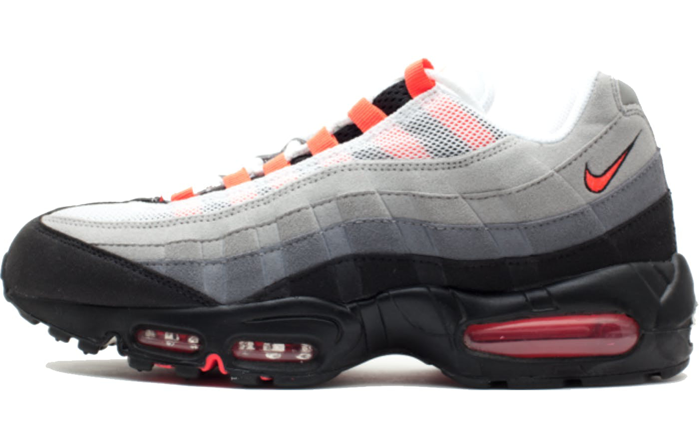 Nike Air Max 95 'Solar Red' White/Solar Red-Neutral Grey-Medium Grey 609048-106