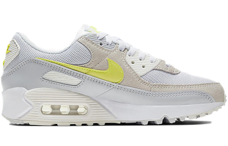 Womens Air Max 90 'Lemon Venom' White/Lemon Venom/Pure Platinum/Sail CW2650-100 KICKSOVER