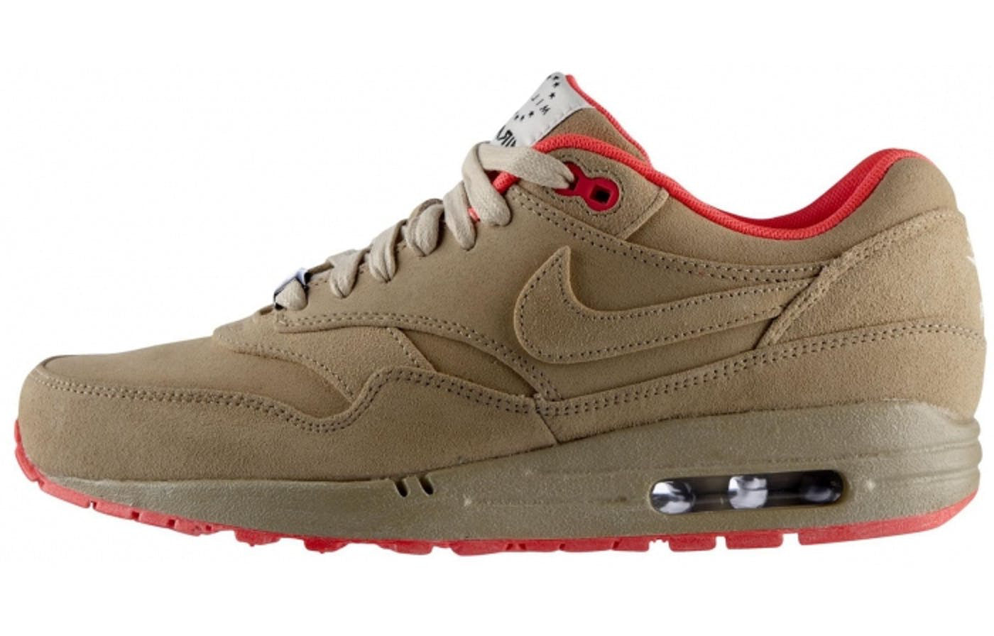 Nike Air Max 1 Milano QS 'Milan' Linen/Linen/Atomic Red/Sail 587922-226