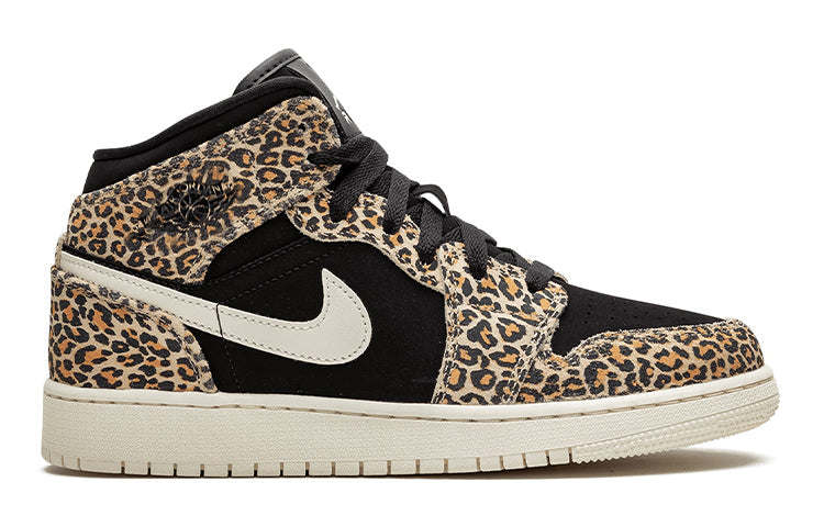 Air Jordan 1 Mid SE GS Leopard BQ6931-021