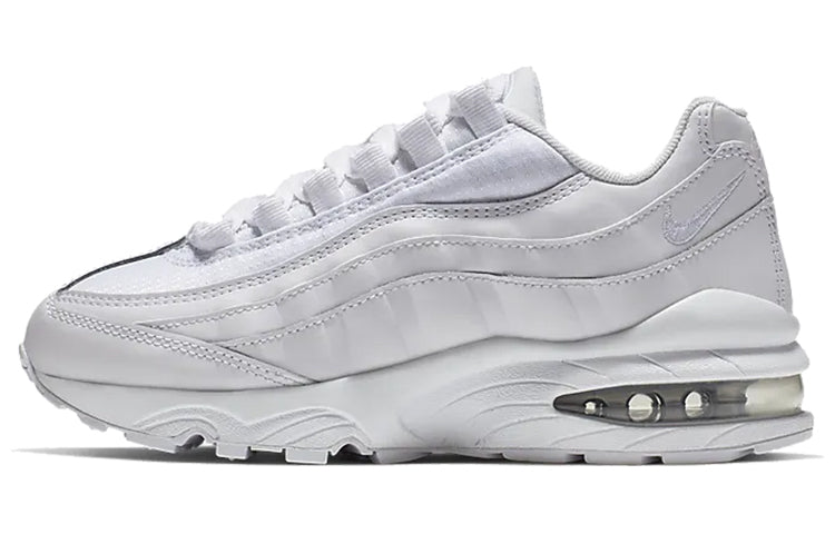 Nike Air Max 95 GS 'White Metallic Silver' White/Metallic Silver-Pure Platinum-White 905348-104 sneakmarks