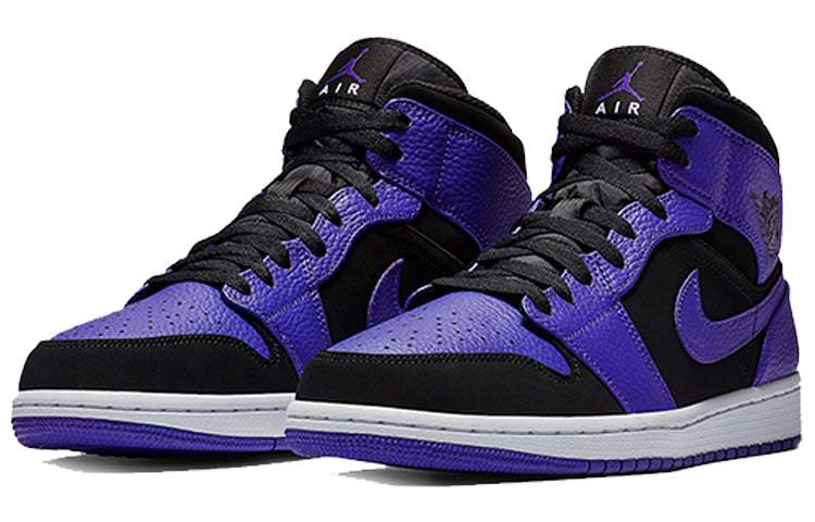 Air Jordan 1 Mid Black Dark Concord 554724-051