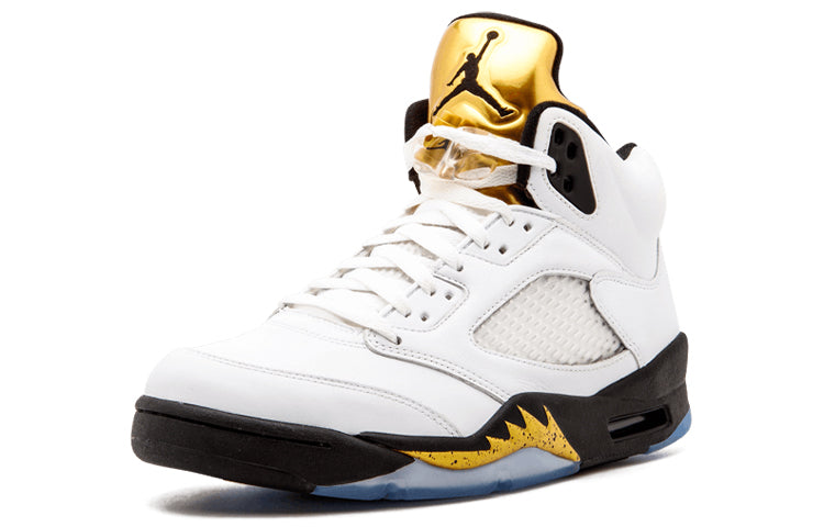 Air Jordan 5 Retro Olympic Gold Tongue 136027-133