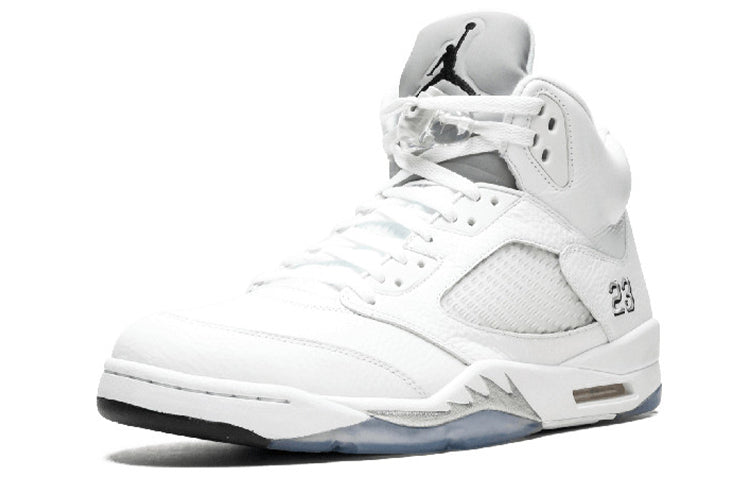 Air Jordan 5 Retro White Metallic Silver 136027-130