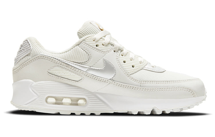 Nike Womens Air Max 90 'Swoosh Chain' Summit White/Dark Beetroot/White/Summit White DC1161-100 KICKSOVER