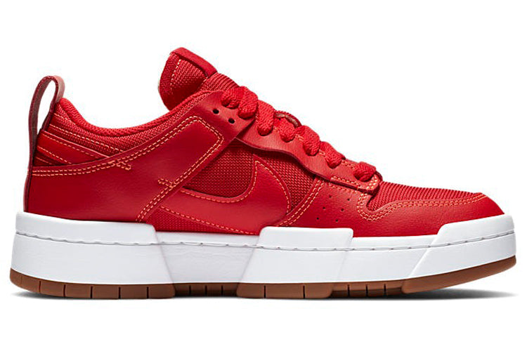 Nike Womens WMNS Dunk Low Disrupt 'Red Gum' Summit White/Gym Red CK6654-600 sneakmarks