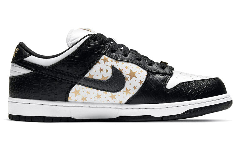 Nike SB Skateboard Dunk Low x Supreme White Black DH3228-102 sneakmarks