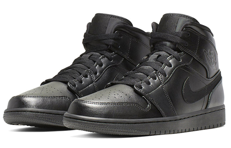 Air Jordan 1 Mid Triple Black 554724-090