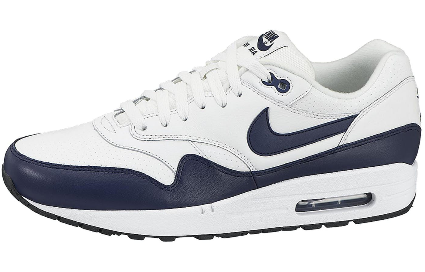 Nike Air Max 1 Leather 'Midnight Navy' Summit White/Midnight Navy/Neutral Grey 654466-101