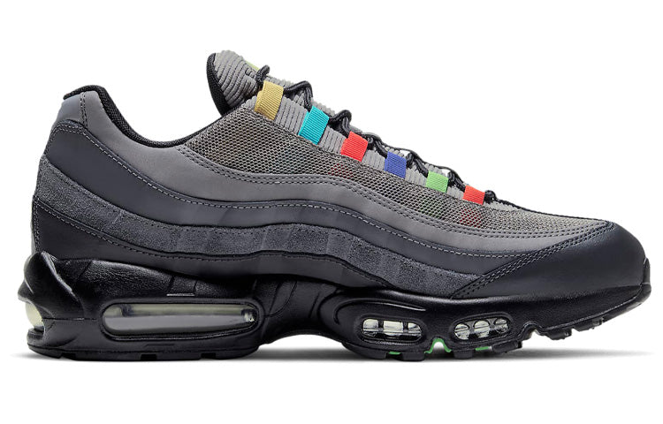 Nike Air Max 95 'Evolution of Icons' Light Charcoal/Black/Lemon Venom/University Red CW6575-001 sneakmarks