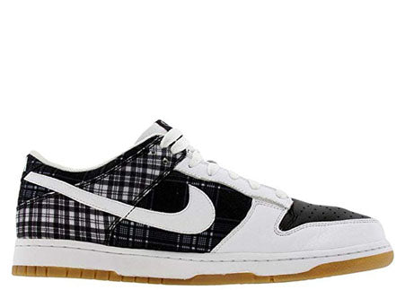 Nike Dunk Low Plaid White Black (W) 308608-101 sneakmarks