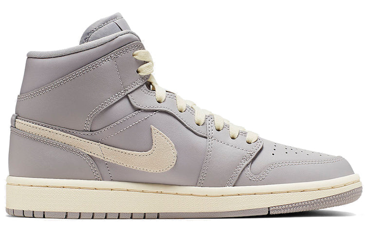 Womens WMNS Air Jordan 1 Mid Atmosphere Grey Pale Ivory CD7240-002