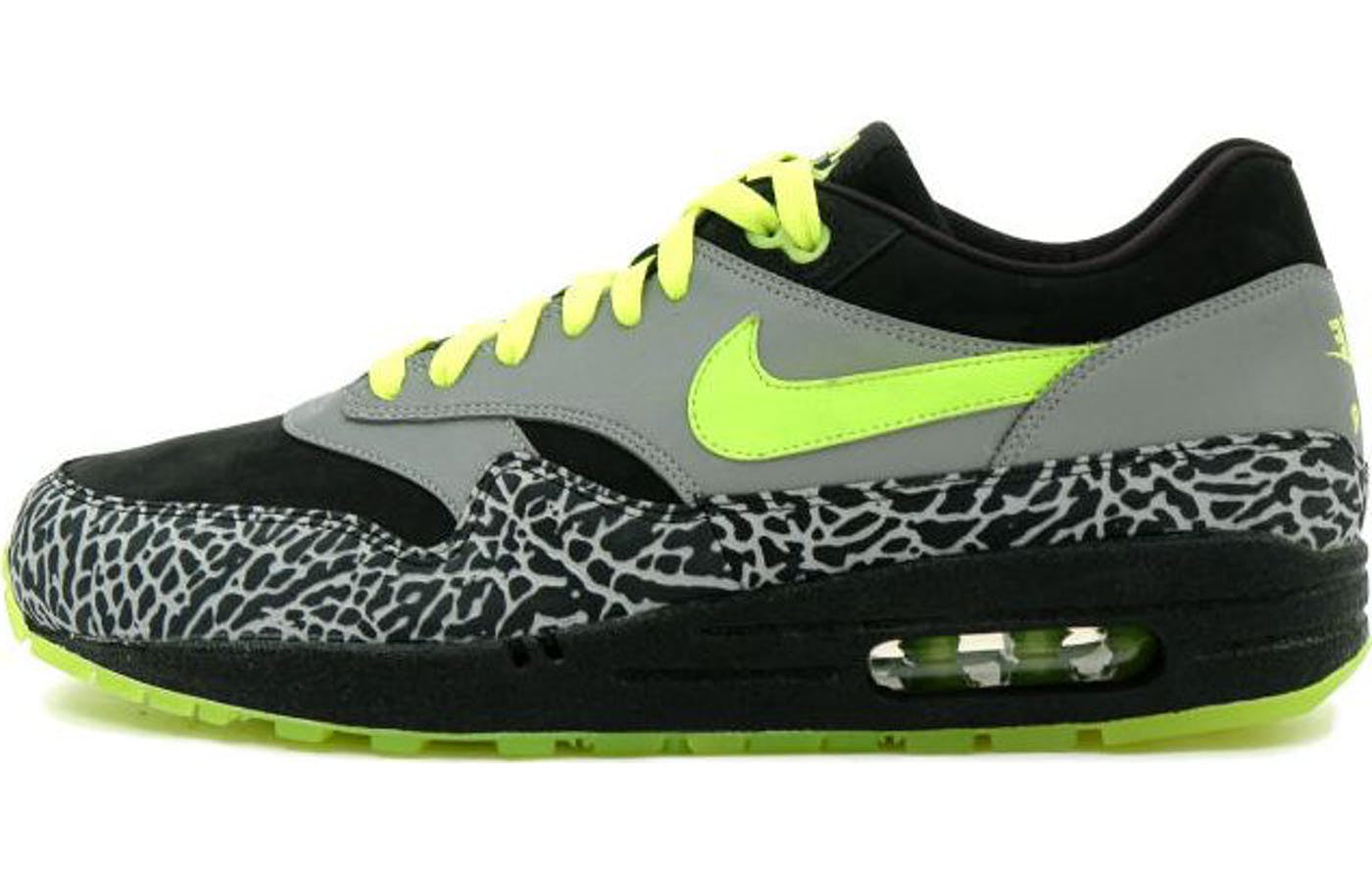 Nike DJ Clark Kent x Air Max 1 Premium '112 Pack' Black/Neon Yellow/Metallic Silver 330159-071