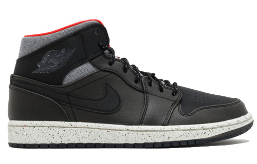 Air Jordan 1 Mid Black Dark Grey Infrared 811124-035