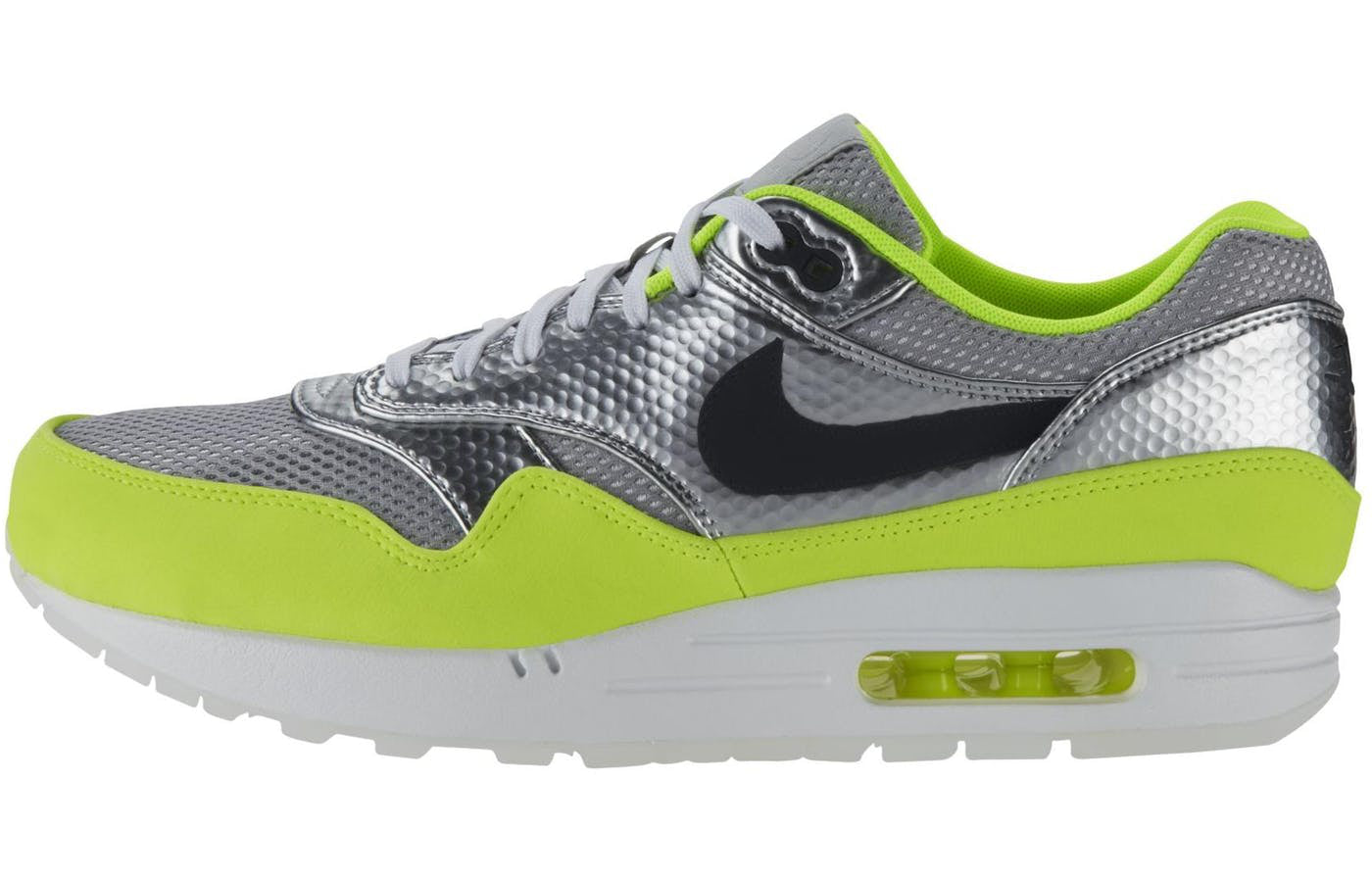 Nike Air Max 1 Fb Premium Qs 'Mercurial Pack' Metallic Silver/Black/Volt 665874-007