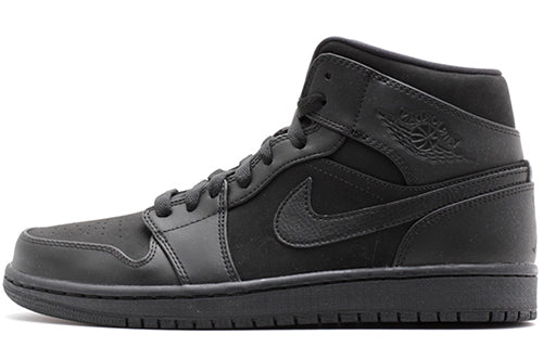 Air Jordan 1 Mid 'Triple Black' Black/Black-Black 554724-011