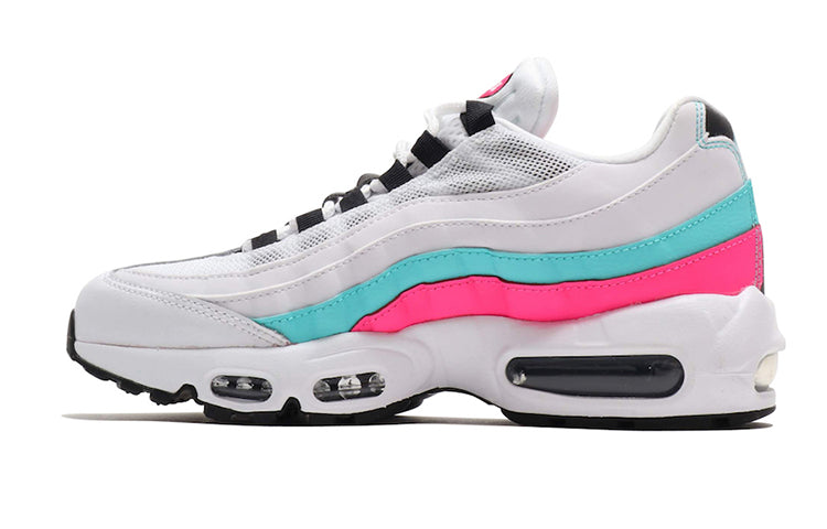 Nike Womens Air Max 95 'South Beach' White/Black-Aurora Green-Pink Blast 307960-117