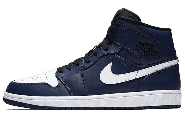 Air Jordan 1 Mid Obsidian White 554724-401