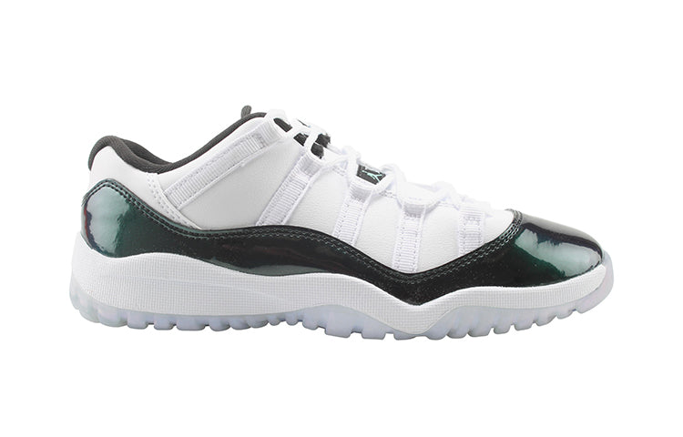 Air Jordan 11 Retro Low PS 'Emerald' white/black-emerald rise 505835-145