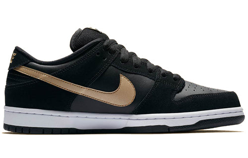 Nike Dunk Low SB Skateboard Pro 'Metallic Gold' Black/Metallic Gold-White BQ6817-002 sneakmarks