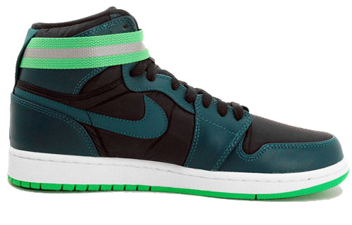 Air Jordan 1 High Strap 'Green Spark' Black/Teal-White-Light Green Spark 342132-013