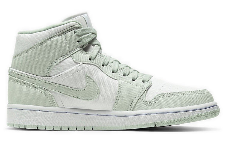 Womens WMNS Air Jordan 1 Mid 'Spruce Aura' White/Spruce Aura CV5280-103