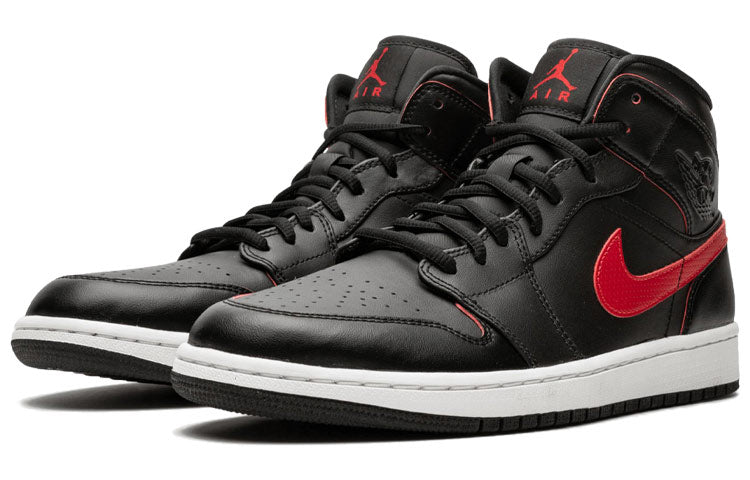 Air Jordan 1 Mid Black Team Red 554724-009