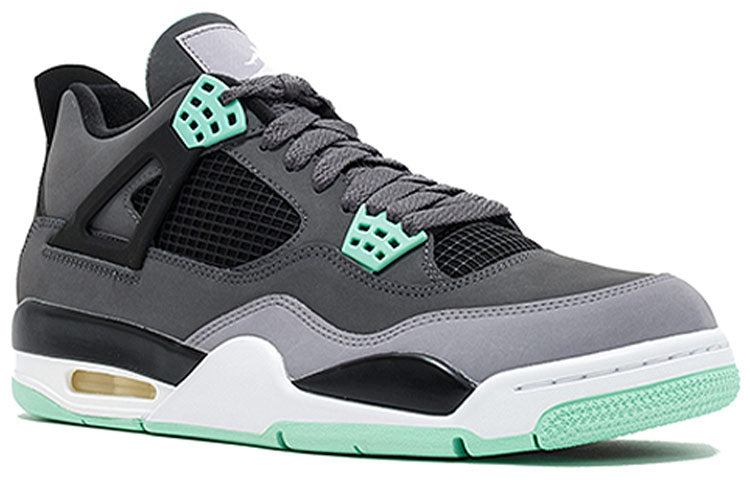 Air Jordan 4 Retro Dark Grey Green Glow 308497-033