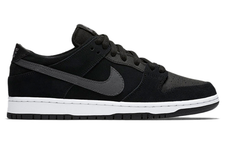 Nike SB Skateboard Dunk Low Premium IW 'Black' Black/Lt Graphite-White 819674-001 sneakmarks