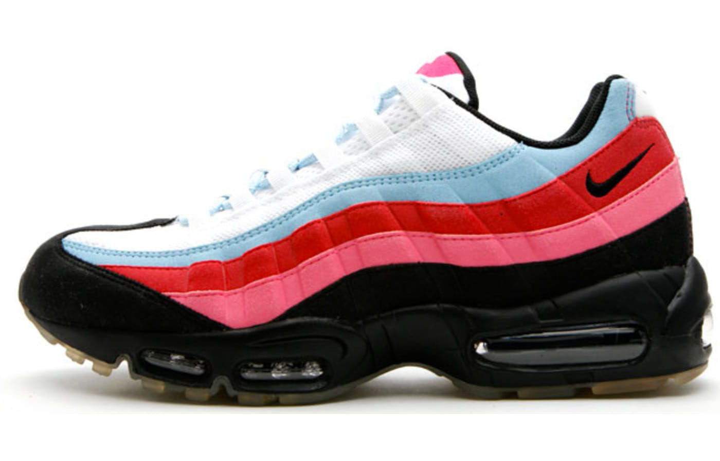 Nike Air Max 95 'Running Man' White/Black-Blue Chill 307272-101 sneakmarks