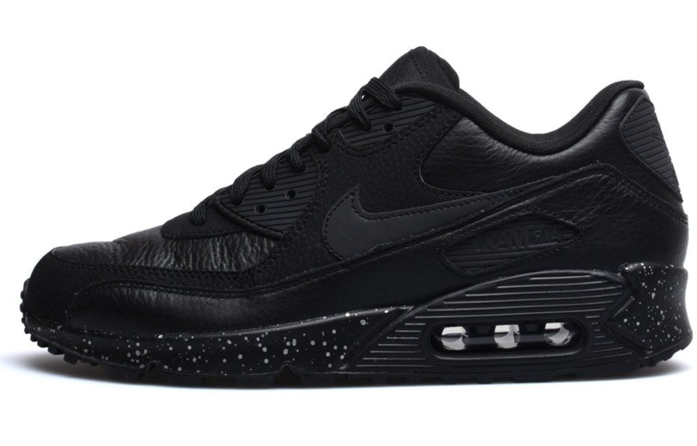 Nike Air Max 90 Premium Black/Black-Black-Metallic Silver 333888-034 KICKSOVER