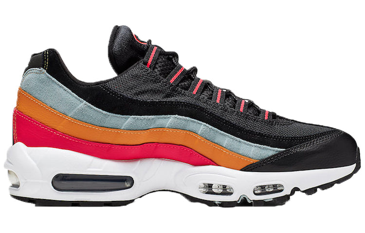 Nike Air Max 95 Essential 'Ocean Cube' Black/White-Ocean Cube-Kumquat AT9865-002 sneakmarks