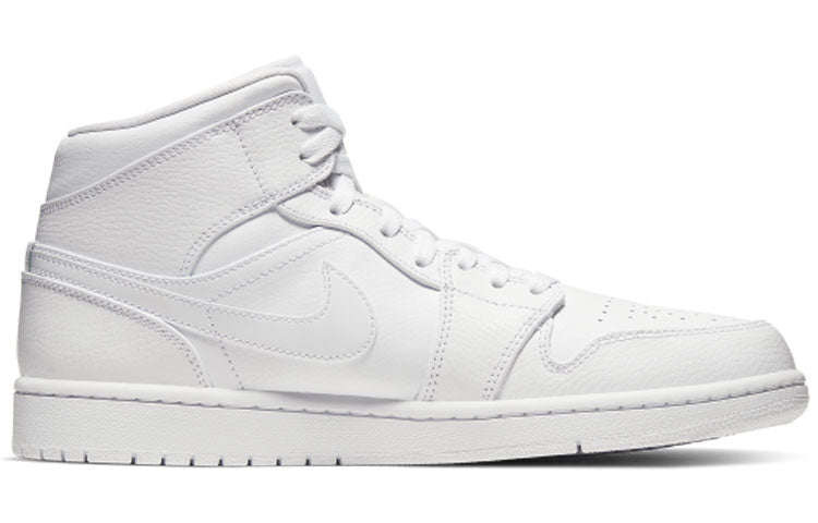 Air Jordan 1 Mid Triple White 554724-126